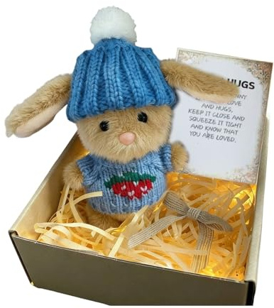 Maison de poupée miniature - Salon de jeu - Avec décoration lapin de Pâques - Figurine en coton doux - À partir de 3 ans - Accessoire idéal pour maisons de jeu d'intérieur - Objets de collection (B