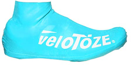 veloToze Short 2.0 Shoe Cover for Road Cycling Shoes (Blue, Large/XL (EU 43-47))