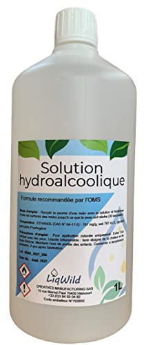 LiqWild - Solution hydroalcoolique pour l'antisepsie des mains 1L