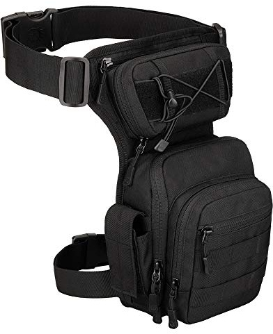 Taktische Beintasche Sport Militarische Hufttasche wasserdichte Gurteltasche MOLLE Tropfen Beinbeutel fur Radfahren Wandern Klettern