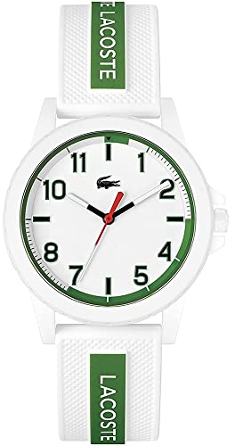 Lacoste Analog Quarzuhr für die Jugend Kollektion Rider mit Weisses Silikonarmband - 2020140