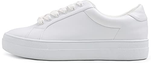 Feversole Women's Casual Trainer Ladies Sneakers Colorful Lace-Up Fashion Shoes