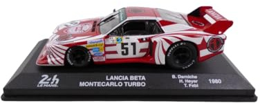 OPO 10 - Auto in Miniatura da Collezione 1/43 Compatibile con Lancia Beta Montecarlo Turbo #51 24h Le Mans 1980 - LM003