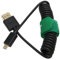 HangTon Micro HDMI to HDMI 4K 60p 6K 8K Coiled Cable for Sony A7C A7R IV Canon R8 R10 R6 mkII XT4 Lumix S5 Camera Ninja V Monitor DJI RS, HDMI 2.1 Type A D Ultra HD