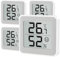 MeesMeek Raumthermometer Innenfeuchtigkeitsmesser Temperaturmonitor Hygrometer Feuchtigkeitssensor mit Komfortanzeige Großes Digitaldisplay für Babyzimmer Büro Weinkeller Lagerhaus(4)