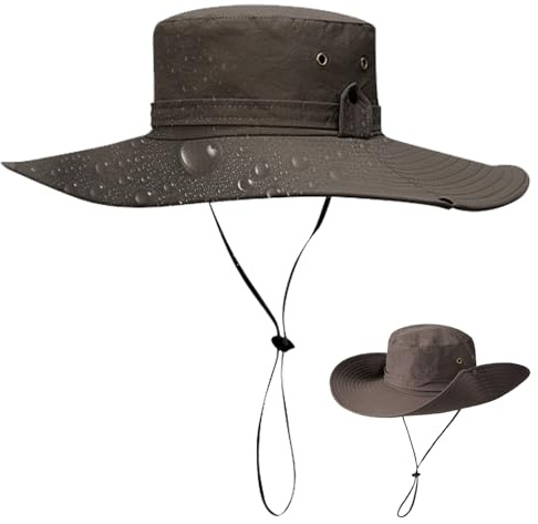 TYXHXTF Sombrero Bucket para el Sol - Protección UV, Safari, Impermeable y Ajustable para Verano, Pesca, Senderismo - para Hombres y Mujeres