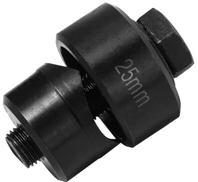 Blechlocher Lochstanzer Schraublochstanzer 25 mm Blechstanzer Lochschneider mit Sechskantadapter für Küchenarmaturen, Spüle, Stahlplatte, Edelstahl, Metall