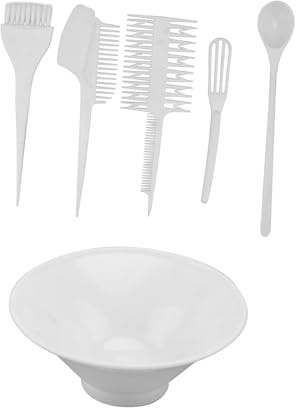 MOTHNUR 6Pcs Hair Dye Kit Set with Hair Coloring Bowl Comb and Brush and Highlighting and Home Use