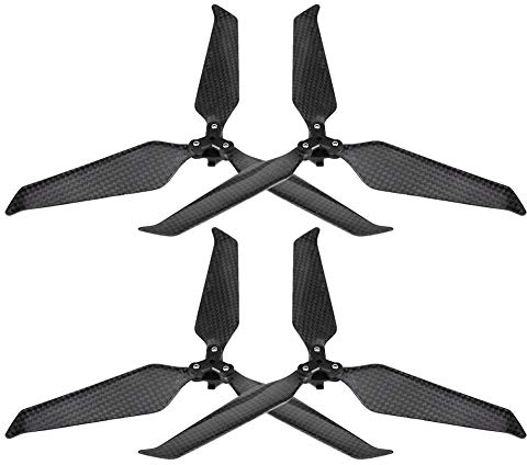 Dilwe 3-Blatt-Propeller, Kohlefaser-Schnellkupplungsrequisiten 8743 Foldble-Propeller mit Geräuschunterdrückung für 2 Pro/Zoom-Fernbedienung für Drohnen-Quadrocopter