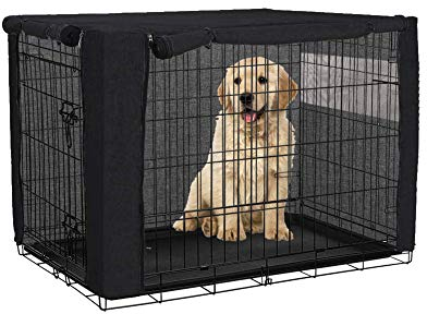 Chengsan Hundekäfig-Abdeckung für Drahtkäfige, strapazierfähiges Polyester, winddicht (Nur Abdeckung, 76,2 cm)