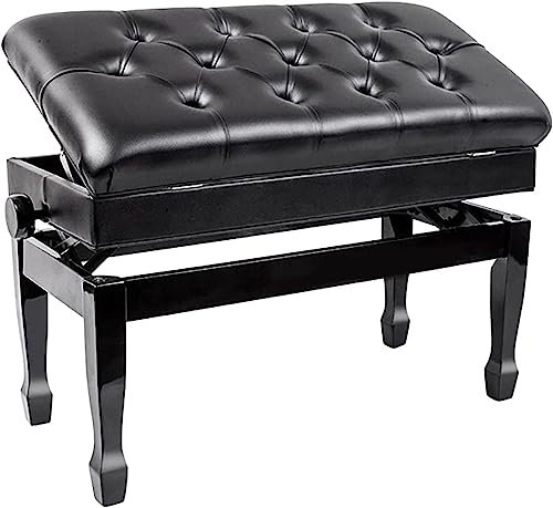 Piano Stool Dressing Table Height Adjustable Bench Keyboard Stools Genuine Leather Cushion And Storage Box Design Suitable For Music Practice