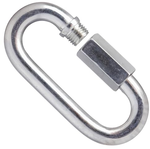8mm Quick Link for Connecting Galvanised Steel Chain Heavy Duty 320kg Working Load (Pack of 4) J05B