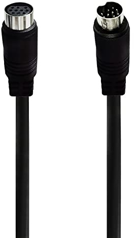 Seadream 10-Pin Mini DIN Male to Female S-Video Cable, Compatible with TV, Monitor, Projector (5FT)