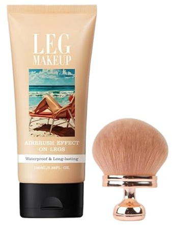 100ml Leg Concealer Cream - Full Body Coverage Coverage for Scars, Veins, Discoloration | Lightweight Builder Foundation for Legs, Arms, Shoulders,