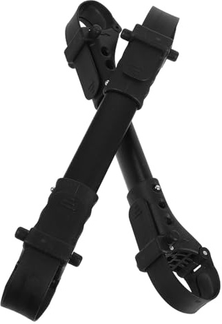 FRCOLOR 2 Piezas Conector Sillas de Paseo de Aluminio Negro, Ligero y Resistente para Cochecito Doble Adecuado para Uso al Aire Libre Accesorios para Silla Gemelar