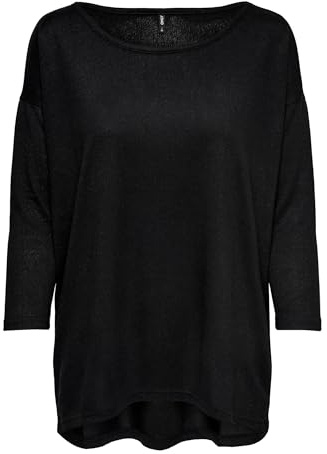 Only Femme Onlelcos 4/5 Solid Top JRS Noos T-Shirt, Noir (Black), S EU