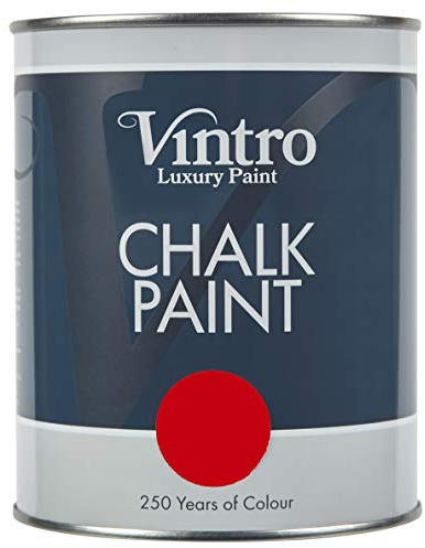 Vintro | Chalk Paint | Furniture Paint | Shabby Chic | Upcycle | Decorate | Ultra Matt Finish | 1 Litre (Dante's Dream)