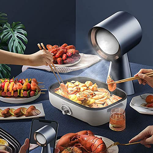 Cappa da Cucina da Tavolo per casa, pentola Calda da Cucina, Barbecue, Elevata Potenza di aspirazione 3,5 m3/min, Portatile, Regolazione con Un clic, Due Marce opzionali, Bassa Rum