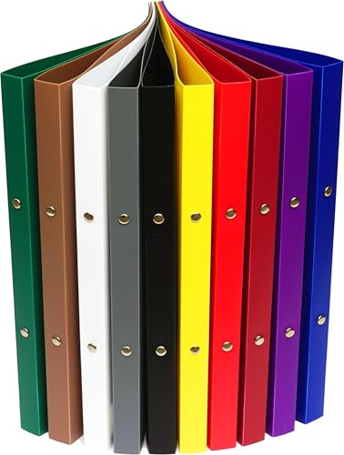 Papiertiger Premium Ringbuch aus dickem Kunststoff | DIN A4 20mm Rücken mit 2-Ring Mechanik 15mm | perfekt für Schule, Büro und Freizeit (Robust Dezent) in 10 modernen Farben