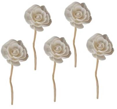 Gewellte Rattan Duftstäbchen mit Blütenmotiv für Aromaöl