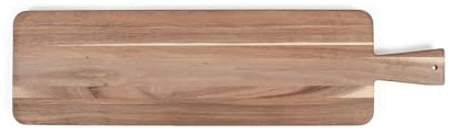 Livoo - Maxi Planche apéritive MES151 - Acacia FSC, 75 * 19,5 cm, Pieds en Bois, ideale pour présenter apéritif, Brun