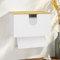 NZZVNZ Dispensador de toallas de papel de pared, dispensador de toallas de papel de bambú 27,5 x 16 x 13 cm, blanco dispensador de papel de pared con tapa para salón, baño, inodoro