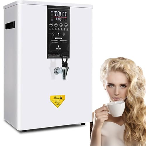 Dispensador De Agua Hirviendo Caldera De Agua Caliente Comercial 50l (13 Gal)/Hora 60l (16 Gal)/Hora 80l (21 Gal)/Hora Dispensador De Agua Eléctrico Automático De Calentamiento Por Pasos,White-80L