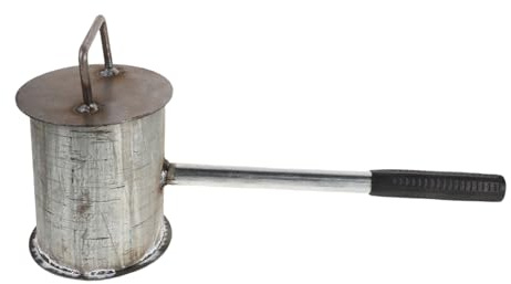 OUNONA Fire Suppressing Urn for BBQ and Outdoor Use Portable Steel Fire Safety Pot 2-Way Extinguishing Function for Charcoal Grills
