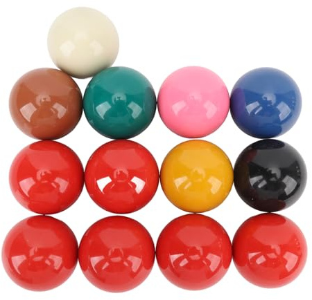 Professionella snookerbollar set premium harts biljardbollar standard 5,8 cm diameter för hem bar spelrum 13 st