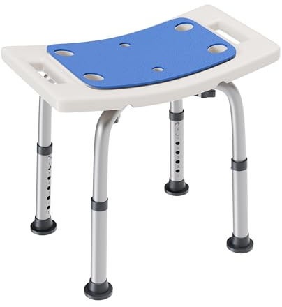UNLICON Shower Chair for Elderly Shower Seat for Inside Tub Tool-Free Shower Stool 6 Adjustable Heights Bathtub Chairs for Disabled and Seniors