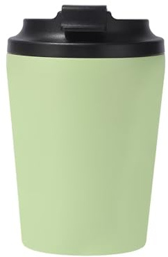 ZHIFENGYUAN Stainless Steel Insulated Coffee Cup with Spill Proof Lids,12oz(350ml),Unbreakable Durable,Reusable Drinking Cup,Gift for hot Cold iced, Travel Mug for Child Adults Outdoor(Light Green)