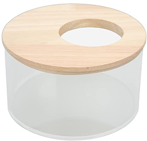 RASTKY Baignoire de Sable Transparente pour Hamster – Petite Salle de Bain Ronde pour Animaux de Compagnie – Bain et Toilettage – Design Spacieux pour Garder des Hamsters Propres et Brillants –