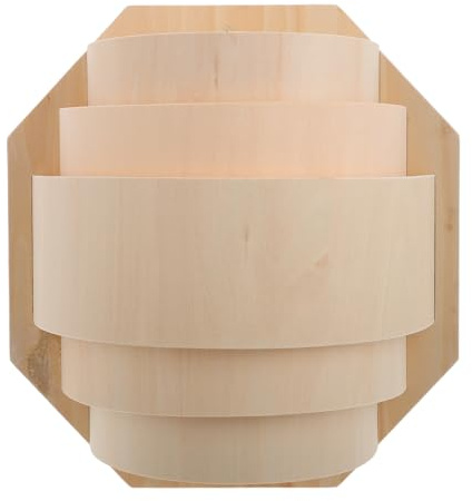 Healeved Paralume per Lampada da Sauna in Legno Resistente alle Alte Temperature Copertura Decorativa Rustica per Sauna Accessorio per Effetto Luce Delicato e Facile Installazione