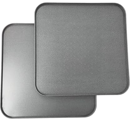 2X 31cm Square Oven Baking Tray, Superior Double Coated Non Stick, Made in England