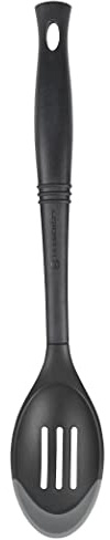 Le Creuset Revolution Schlitzlöffel aus zwei Materialien, 34,3 x 6,3 cm, Oyster
