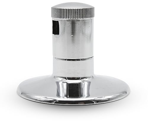 DOJA Barcelona | Maniglia per Rubinetto Lavabo | 1 Pezzo | Placca Deviatore Doccia Incasso | Ø69x59mm | Placca Miscelatore a Incasso in Ottone | Miscelatore Termostatico Incasso