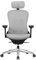 SONGMICS Bürostuhl, Schreibtischstuhl, ergonomisch, verstellbar, neigbare Rückenlehne, nach vorne oder hinten Verstellbarer Sitz, bis 150 kg belastbar, Taubengrau OBN065G01