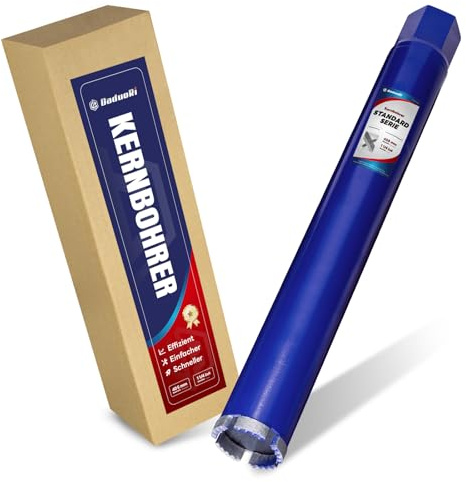 DaduoRi 51 mm kärnborr – 410 mm skärdjup, 1-1/4 tum – våtrång diamantborr för stålbetong, murverk, natursten, tegel (460 mm total längd)
