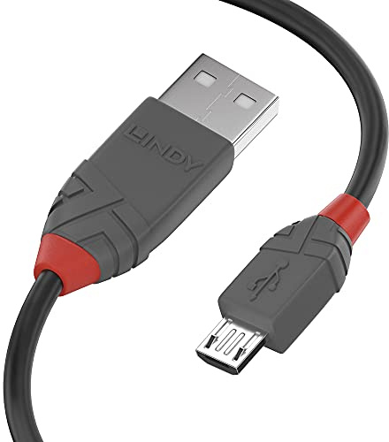 LINDY 36735 5m USB 2.0 Typ A an Micro-B Kabel, anthra Line Anthrazit