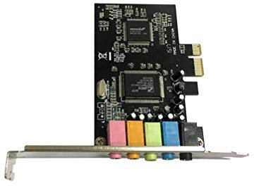 SOLUSTRE PCIe Sound Card, 5.1 Internal Sound Card 3D Stereo PCI-e Audio Card with Low Profile Bracket for PC 10 CMI8738 Chip 32/64 Bit PCI Express Adapter