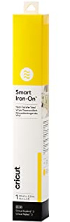Cricut Smart Iron-On Heat-Transfer Vinyl | 1 Sheet | 33cm x 0.9m | Yellow, (3ft), 2008697