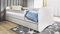 Bjird Kinderbett Jugendbett 80x160 cm Weiß mit Matratze Rausfallschutz Schublade und Lattenrost Kinderbetten für Mädchen und Junge - ohne Motiv