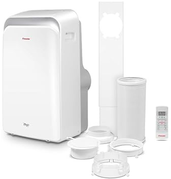 Inventor Portable Air Conditioner Magic 5-1, Powerful 12000BTU Mobile AC, Heating, Dehumidifier, 3 fan speeds, Digital Display, Remote, Window Kit, 24 Hr Timer (WEE/MM0449AA) [Energy Class A]