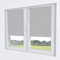 Rollmayer Verdunklungsrollo Thermorollo Klemmfix ohne Bohren, Seitenzugrollo Thermo Rollo für Fenster und Tür (Thermo-Grau - 45 x 150 cm - BxH)