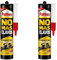 Pattex No Más Clavos Original, adhesivo de montaje resistente, pegamento extrafuerte para madera, metal y más, adhesivo blanco instantáneo, 1 cartucho x 370 g (Paquete de 2)
