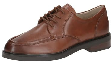 CAPRICE Damen Schnürschuhe aus Leder Elegant, Braun (Cognac Nappa), 38 EU