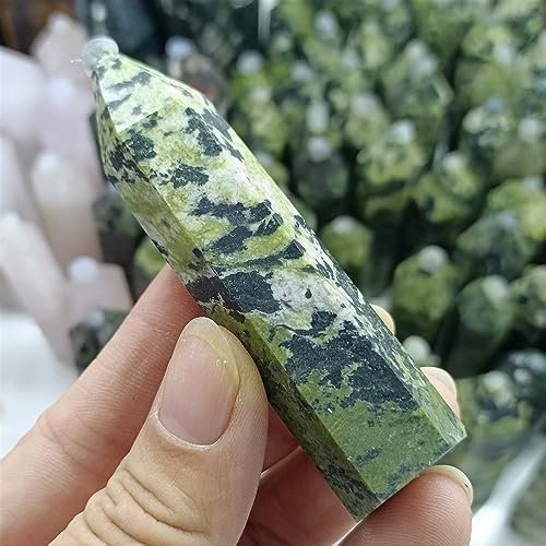 AZOOB Natural Yellow Turquoise Small Pillar Crystal ore Magic Wand Home Office Decoration Craft Gift Aura ERTEYIN (Size : 1000g)