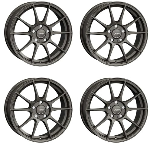 4x AUTEC Felgen Alufelgen WIZARD 7.5x17 ET45 4x108 Gunmetal matt kompatibel mit Ford Fiesta Ka+ Fusion