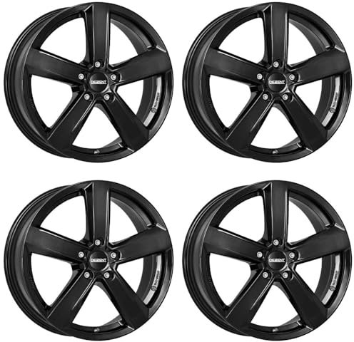 4x Dezent Felgen Alufelgen TU black 6.5Jx16 ET41 5x114,3 kompatibel mit Dacia Duster