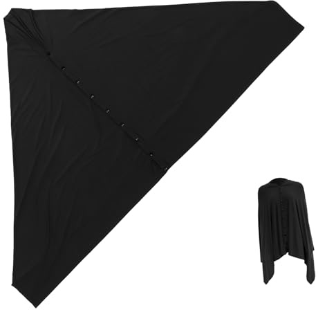 ibasenice Couverture D'allaitement en Coton Boutons Ajustables pour Allaiter, Poncho Respirant Offrant une Protection Complète, Mamans en Intérieur ou Shopping